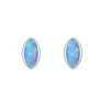 Wholesale Women's 925 Silver Geometric Simple Earrings Set With Precious Stones