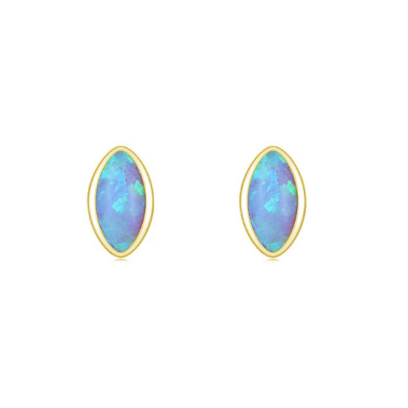 Wholesale Women's 925 Silver Geometric Simple Earrings Set With Precious Stones