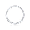 Wholesale Women's 925 Silver Geometric Style Moissanite Set Ring