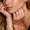Wholesale Women's Silver Gold Plated Geometric Pattern Lovely Ring