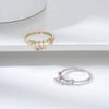 Wholesale Women's Silver Gold Plated Geometric Pattern Lovely Ring