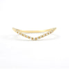 Wholesale Women's 925 Silver Goldplated Heartshaped Zircon Vshaped Stacked Ring