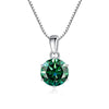 Wholesale Women's Silver Inlaid Round Moissanite Bone Chain Necklace With Animals And Zodiac Pattern
