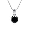 Wholesale Women's Silver Inlaid Round Moissanite Bone Chain Necklace With Animals And Zodiac Pattern