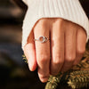 Wholesale Women's Silver Jewelry Double Ring With Geometric Pattern And Electroplating Process