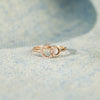 Wholesale Women's Silver Jewelry Double Ring With Geometric Pattern And Electroplating Process