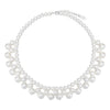 Wholesale Women's Silver Jewelry Geometric Light Luxury Minimalist Style Electroplated Necklace Bracelet Earrings With String Of Pearls Chain