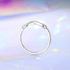 Wholesale Women's 925 Silver Jewelry Infinity Symbol Ring With Diamond And Letters Numbers Text Design