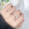 Wholesale Women's 925 Silver Jewelry Infinity Symbol Ring With Diamond And Letters Numbers Text Design