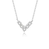Wholesale Women's 925 Silver Love Heartshaped Pendant Necklace With Micro Diamond And Ushape Design