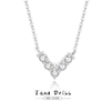 Wholesale Women's 925 Silver Love Heartshaped Pendant Necklace With Micro Diamond And Ushape Design