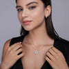 Wholesale Women's 925 Silver Moissanite Inlaid Geometric Fashion Cross Chain Necklace Pendant Accessories