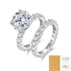 Wholesale Women's 925 Silver Moissanite Rhombus Inlay Fashion Geometric Ring