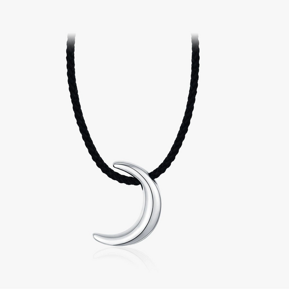 Wholesale Women's 925 Silver Moon Pendant Clavicle Chain With Electroplating Versatile And Minimalist Style