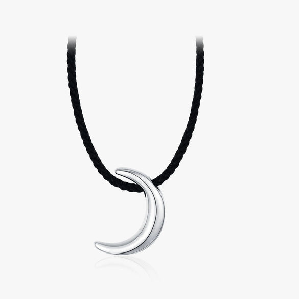 Wholesale Women's 925 Silver Moon Pendant Clavicle Chain With Electroplating Versatile And Minimalist Style