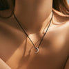 Wholesale Women's 925 Silver Moon Pendant Clavicle Chain With Electroplating Versatile And Minimalist Style