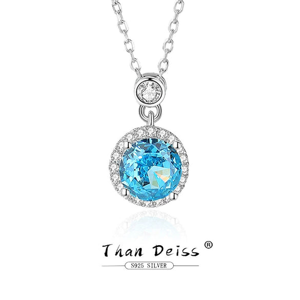 Wholesale Women's 925 Silver Necklace With Moissanite And Geometric Style