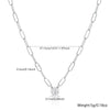 Wholesale Women's 925 Silver Necklace With Star Geometric Pattern Regular Chain And Electroplating Treatment