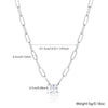 Wholesale Women's 925 Silver Necklace With Star Geometric Pattern Regular Chain And Electroplating Treatment