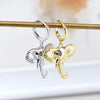 Wholesale Women's Silver Needle Copper Animal Zodiac Style Electroplated Earrings