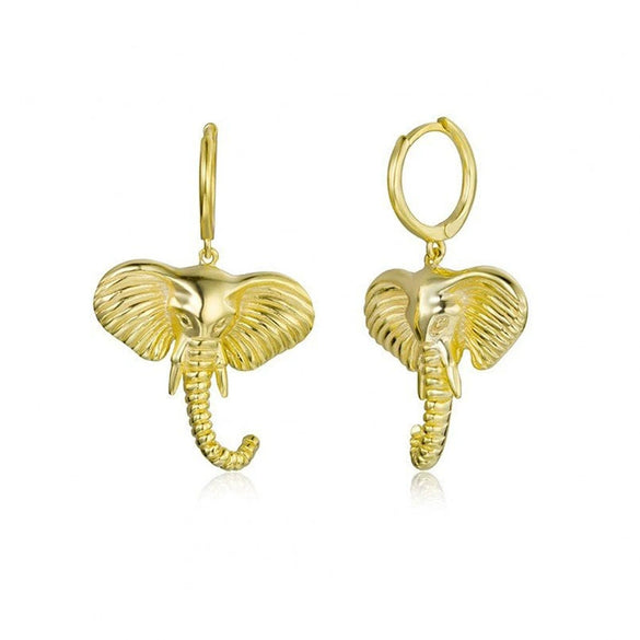 Wholesale Women's Silver Needle Copper Animal Zodiac Style Electroplated Earrings