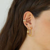 Wholesale Women's Silver Needle Copper Geometric Earrings With Electroplating And Exaggerated Texture