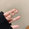 Wholesale Women's 925 Silver Needle Retro Cat's Eye Geometric Earrings With Electroplating Treatment