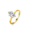 Wholesale Women's 925 Silver Ring With Moissanite Diamond And Geometric Design