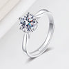 Wholesale Women's 925 Silver Ring With Sunflower Design And Moissanite Electroplated Geometric Style