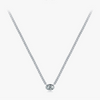 Wholesale Women's 925 Silver Simple Geometric Style Cuban Chain Clavicle Necklace With Simulation Diamond Pendant And Seiko Design