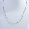 Wholesale Women's Silver 925 Sterling Car Flower Chain Necklace With Geometric U Shape And Electroplating