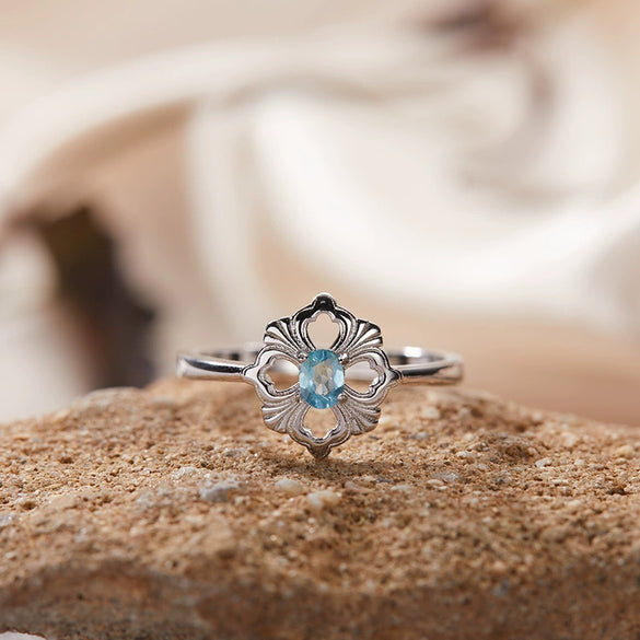 Wholesale Women's Silver 925 Sterling Geometric Style Ring Set With Gems
