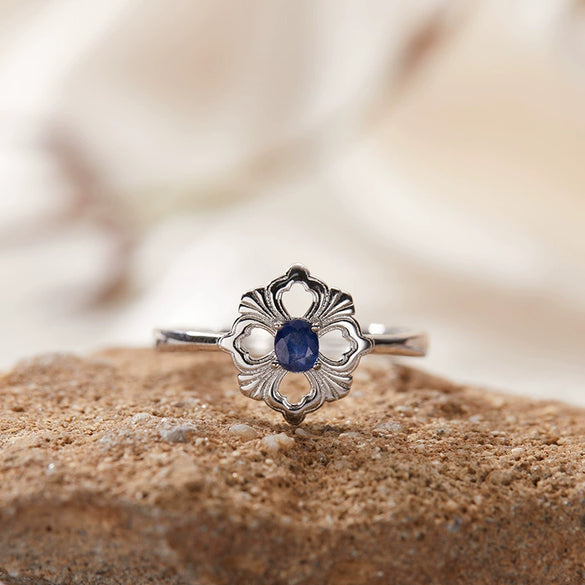 Wholesale Women's Silver 925 Sterling Geometric Style Ring Set With Gems