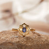 Wholesale Women's Silver 925 Sterling Geometric Style Ring Set With Gems