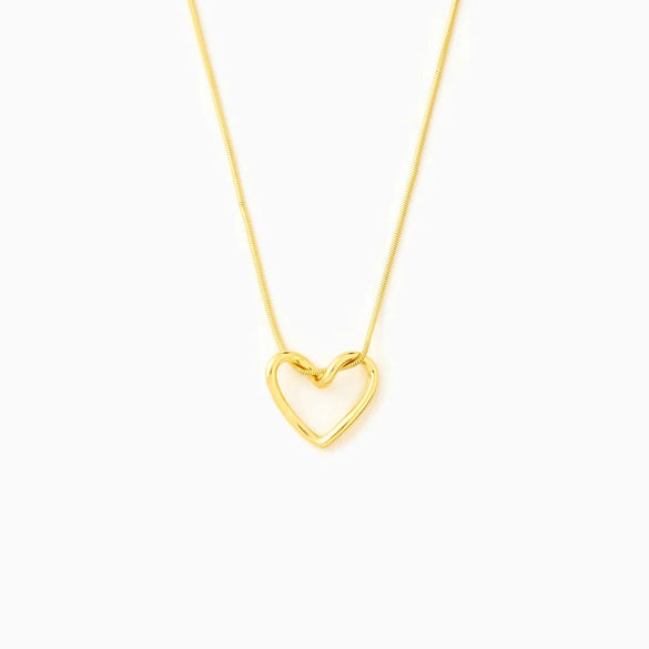 Wholesale Women's Silver 925 Sterling Hollow Heart Geometric Ochain Necklace With Electroplating