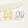 Wholesale Women's 225 Silver Xshaped Cross Electroplated Niche Geometric Earrings