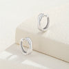 Wholesale Women's 225 Silver Xshaped Cross Electroplated Niche Geometric Earrings