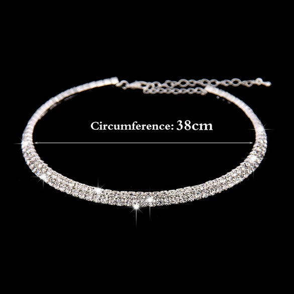Wholesale Women's Silverplated Jewelry Set With Rhinestone Earrings Necklace And Bracelet In Love Water Drops Bell Pattern