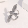 Wholesale Women's Simple Animal Zodiac Electroplated Stainless Steel Open Ring