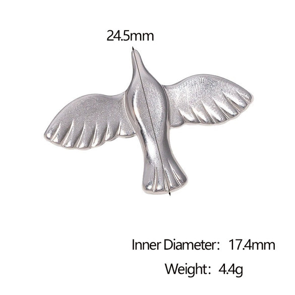 Wholesale Women's Simple Animal Zodiac Electroplated Stainless Steel Open Ring