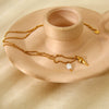 Wholesale Women's Simple Animal Zodiac Shell Pendant Stainless Steel 18K Gold Plated Necklace