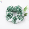 Wholesale Women's Simple Basic Fabric Plaid Handmade Hair Ring Headwear