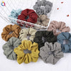 Wholesale Women's Simple Basic Fabric Plaid Handmade Hair Ring Headwear