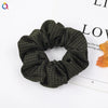 Wholesale Women's Simple Basic Fabric Plaid Handmade Hair Ring Headwear