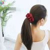 Wholesale Women's Simple Basic Fabric Plaid Handmade Hair Ring Headwear