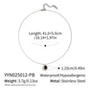 Wholesale Women's Simple Classic Geometric Black Gold Oil Drop Round Stainless Steel Necklace With O Word Chain Pvd Furnace Vacuum Real Gold Plating
