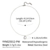 Wholesale Women's Simple Classic Geometric Black Gold Oil Drop Round Stainless Steel Necklace With O Word Chain Pvd Furnace Vacuum Real Gold Plating