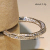 Wholesale Women's Simple Classic Geometric Copper Ring With Microinlaid Zircon