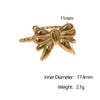 Wholesale Women's Simple Electroplated Stainless Steel Bow Tie Open Ring Jewelry Accessories