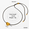 Wholesale Women's Simple Fashion Exaggerated Hollow Five Pointed Star And Heart Pendant Necklace With Wax Rope Chain Made Of Stainless Steel With Electroplating Treatment